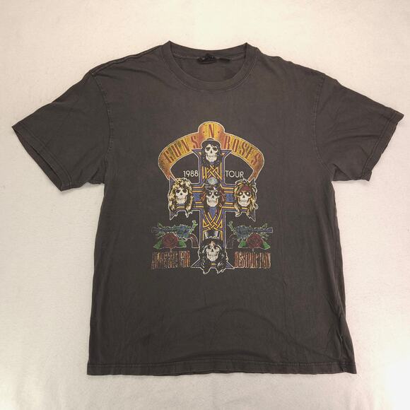 Guns N Roses Short Sleeve Graphic Band T Shirt Adult Mens Size XL Gray - Picture 2 of 9